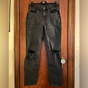 Dark Grey American Eagle Mom Jeans Size 4
